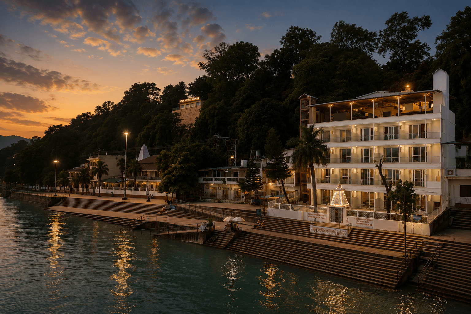 Madhvm by the Ganges, Rishikesh