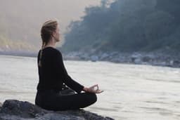 Meditation by the Ganga
