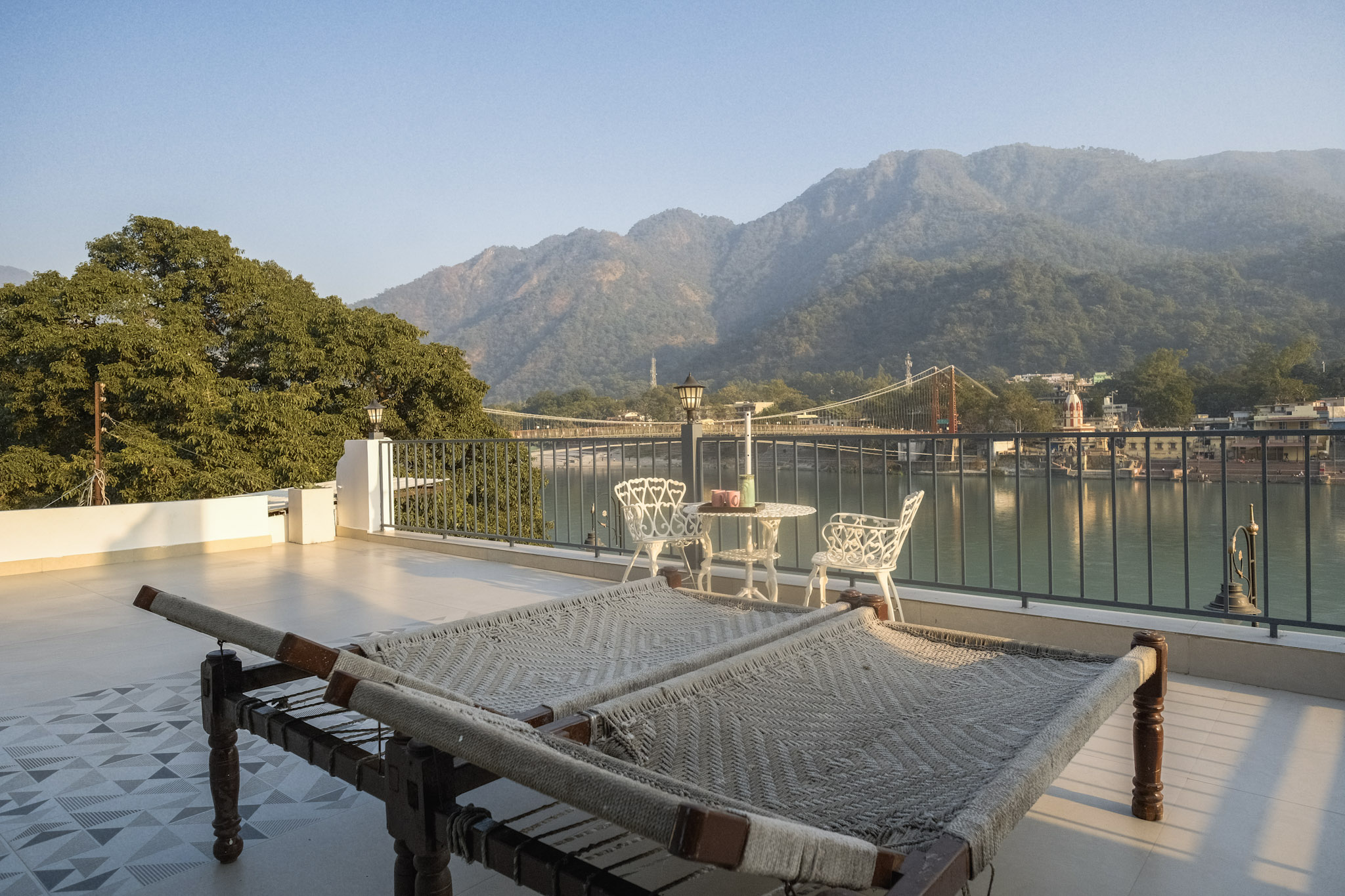 Amoha by the Ganges riverside setting